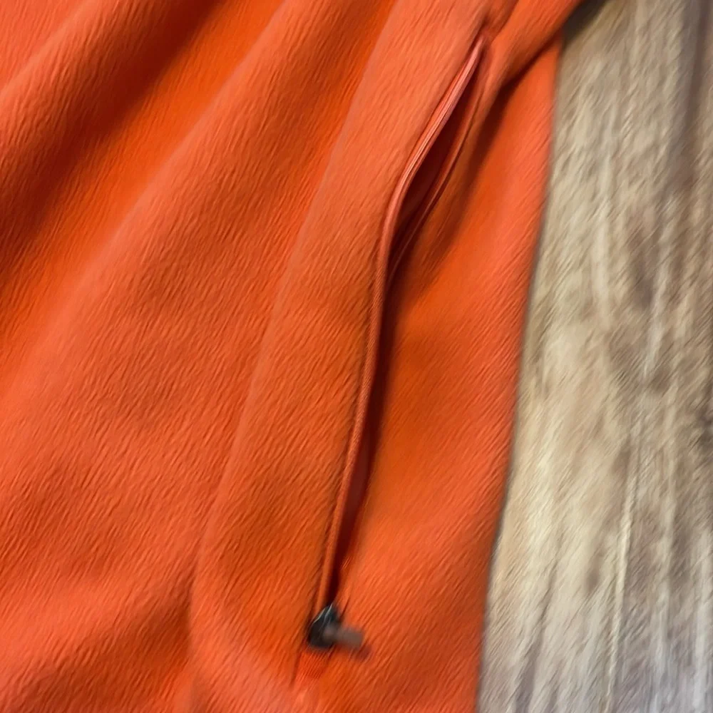 Antigua mens medium Quarter Zip Sweater fleece pullover Clemson orange embroider